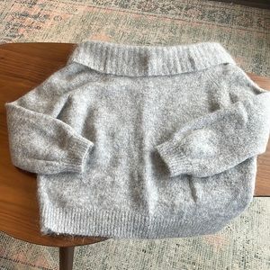 Sezane Off The Shoulder Sweater